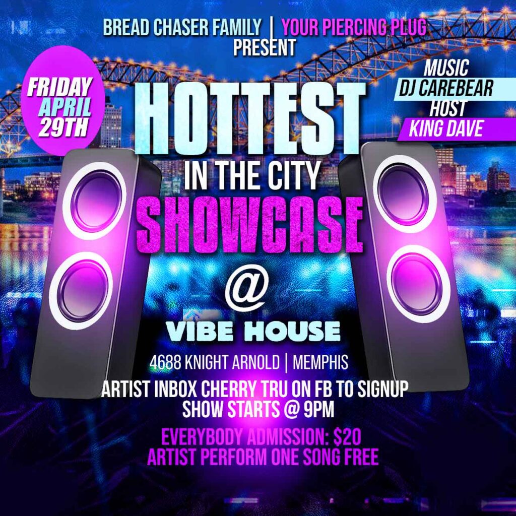 Hottest In the City Showcase Flyer