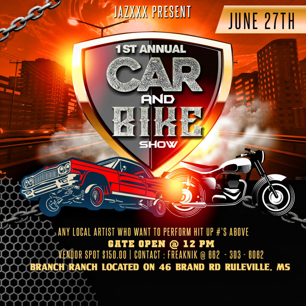 car and Bike show flyer